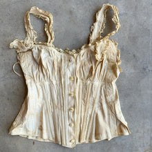 Load image into Gallery viewer, c. 1890s-1900s "Double V Waist" Front Button Corset