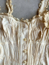 Load image into Gallery viewer, c. 1890s-1900s "Double V Waist" Front Button Corset