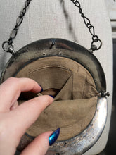 Load image into Gallery viewer, c. 1900 Cut Steel Beaded Snake Chatelaine Purse