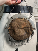 Load image into Gallery viewer, c. 1900 Cut Steel Beaded Snake Chatelaine Purse