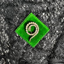Load image into Gallery viewer, c. 1910s-1920s Spiral Snake Brooch