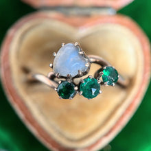 Load image into Gallery viewer, 10k Gold Moonstone Heart Ring | As Is