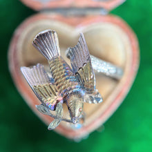 Load image into Gallery viewer, Early 20th c. 12k Gold Swallow Conversion Ring