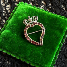 Load image into Gallery viewer, Early 19th c. Witch's Heart Brooch