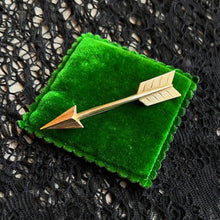 Load image into Gallery viewer, Late 19th c. Gold Filled Arrow Brooch