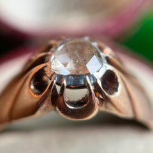 Load image into Gallery viewer, 14k Gold Foil Backed Rose Cut Diamond Ring