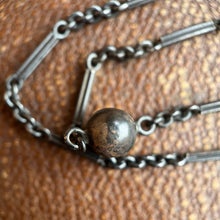 Load image into Gallery viewer, Antique Gunmetal Long Guard Chain w/ Metal Spheres