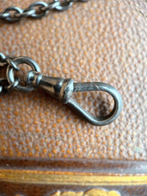 Load image into Gallery viewer, Antique Gunmetal Long Guard Chain w/ Paste Stones