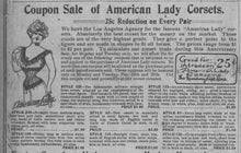 Load image into Gallery viewer, c. 1902 Pink Sateen Corset