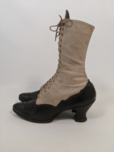 Load image into Gallery viewer, 1910s Black and White Boots | Approx Sz 7.5
