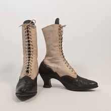 Load image into Gallery viewer, 1910s Black and White Boots | Approx Sz 7.5