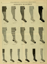 Load image into Gallery viewer, Late 19th-Early 20th c. Striped Cotton Stockings