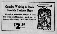 Load image into Gallery viewer, c. 1930 Whiting & Davis Beadlite Purse in Original Box