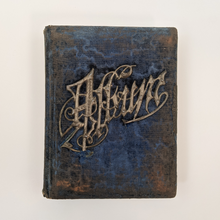 Load image into Gallery viewer, Blue Victorian Photo Album with Photos