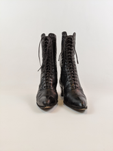 Load image into Gallery viewer, 1910s-1920s Black Lace Up Boots | Approx Sz 6-6.5