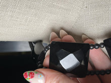 Load image into Gallery viewer, Antique Whitby Jet Necklace | Victorian Jewelry
