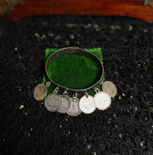 Load image into Gallery viewer, Victorian Silver Love Token Bracelet | Antique 1880s Jewelry