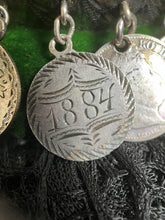 Load image into Gallery viewer, Victorian Silver Love Token Bracelet | Antique 1880s Jewelry