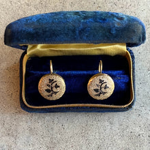 Load image into Gallery viewer, c. 1880s Taille d'Epargne Earrings