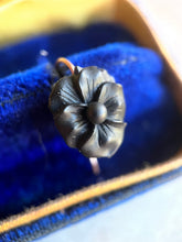 Load image into Gallery viewer, c. 1890s-1900s French Jet Pansy Earrings