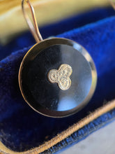 Load image into Gallery viewer, c. 1890s-1900s Gold Filled French Jet Earrings