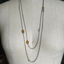 Load image into Gallery viewer, c. 1920s Silver Long Guard Chain