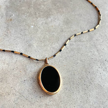 Load image into Gallery viewer, Early 20th c. Enamel Locket Necklace