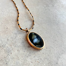 Load image into Gallery viewer, Early 20th c. Enamel Locket Necklace