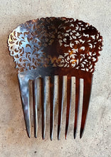 Load image into Gallery viewer, Mid-19th c. Carved Tortoise Shell Comb