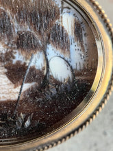 Load image into Gallery viewer, 19th c. Hair Mourning Scene Brooch
