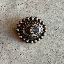 Load image into Gallery viewer, c. 1860s-1880s Pique Tortoise Shell Brooch