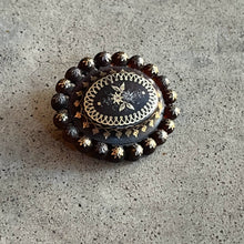 Load image into Gallery viewer, c. 1860s-1880s Pique Tortoise Shell Brooch