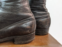 Load image into Gallery viewer, 1920s-30s Tall Black Lace Up Boots | Approx Sz 6.5-7