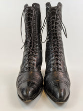 Load image into Gallery viewer, 1910s-1920s Black Lace Up Boots | Approx Sz 6-6.5