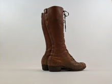 Load image into Gallery viewer, 1900s-1910s Tall Brown Lace Up Boots | Approx Sz 7.5