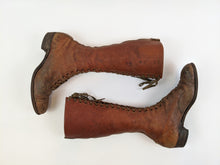 Load image into Gallery viewer, 1900s-1910s Tall Brown Lace Up Boots | Approx Sz 7.5
