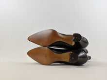 Load image into Gallery viewer, 1920s Black Lace Up Louis Heel Boots | Approx Sz 6.5-7