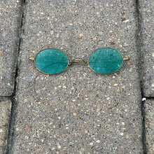 Load image into Gallery viewer, c. 1890s-1900s Green Tinted Sunglasses