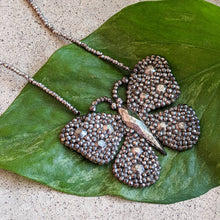 Load image into Gallery viewer, 19th c. Cut Steel Butterfly Necklace