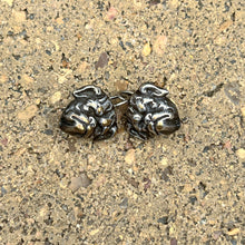 Load image into Gallery viewer, 19th c. Silver Bulldog Earrings