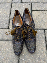 Load image into Gallery viewer, c. 1890s-1900s Beaded Oxfords