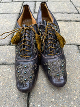 Load image into Gallery viewer, c. 1890s-1900s Beaded Oxfords