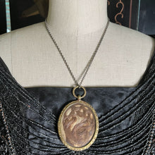 Load image into Gallery viewer, c. 1820s-1840s Large Pinchbeck Hair Pendant