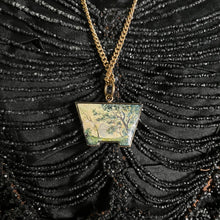 Load image into Gallery viewer, Mid-19th c. 14k Gold Enamel Locket with Hair