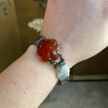 Load image into Gallery viewer, 19th c. Silver Scottish Agate Bracelet