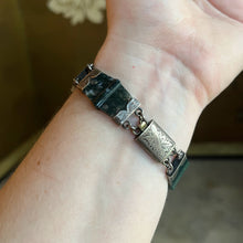 Load image into Gallery viewer, 19th c. Silver Scottish Agate Bracelet