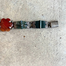 Load image into Gallery viewer, 19th c. Silver Scottish Agate Bracelet
