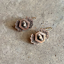 Load image into Gallery viewer, c. 1870s-1880s 14k Gold Taille d'Epargne Earrings