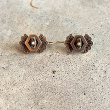 Load image into Gallery viewer, c. 1870s-1880s 14k Gold Taille d'Epargne Earrings