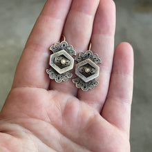 Load image into Gallery viewer, c. 1870s-1880s 14k Gold Taille d'Epargne Earrings